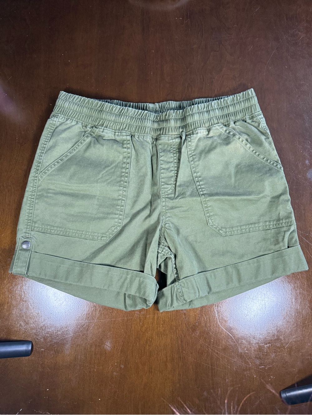 Carhartt Olive Green Relaxed Fit Cargo Shorts for Women